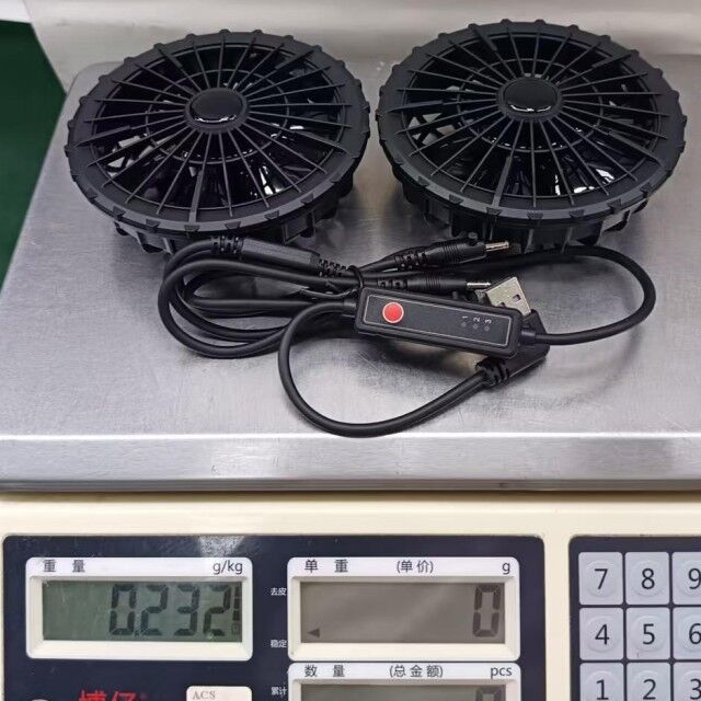 Ventilateur de vêtements d'extérieur de refroidissement d'été à 3 niveaux de vitesse pour ventilateur de refroidissement de veste Super Thin 34mm
