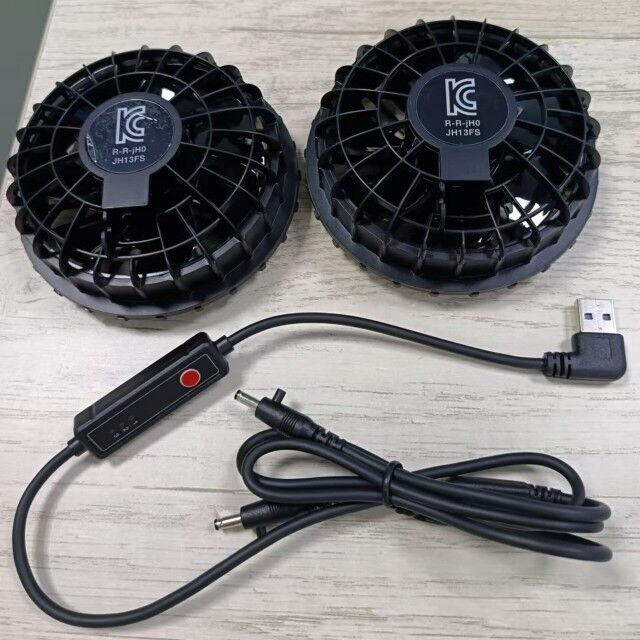 Ventilateur de vêtements d'extérieur de refroidissement d'été à 3 niveaux de vitesse pour ventilateur de refroidissement de veste Super Thin 34mm
